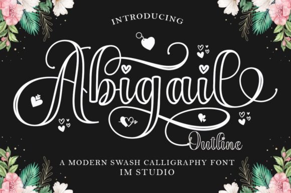 Abigail Outline: A Versatile Handwritten Font for Crafters