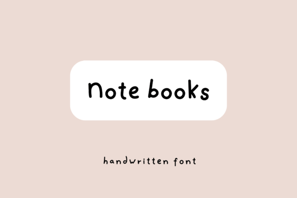 Adorable Note Books Font for Handmade Creations