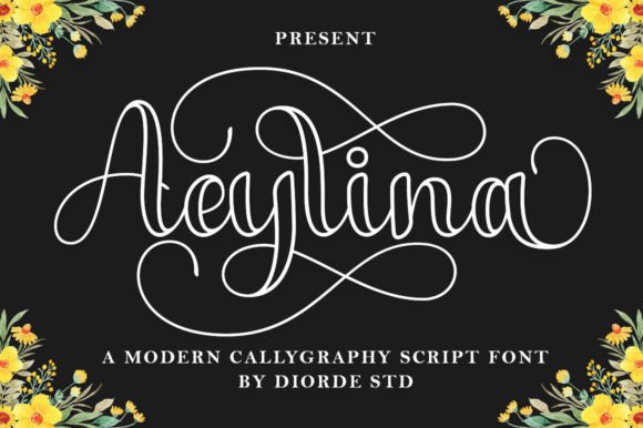 Aeylina Outline: A Handwritten Font for Creative Branding