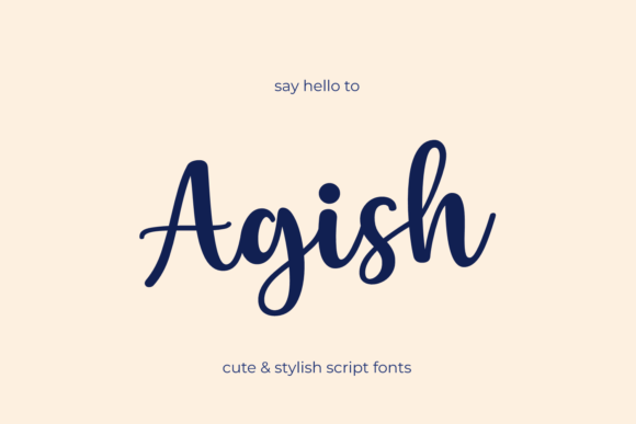Agish: A Playful Script Font for Digital Design