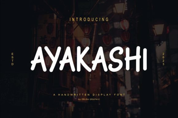 Ayakashi: A Playful Script Font for Creative Branding