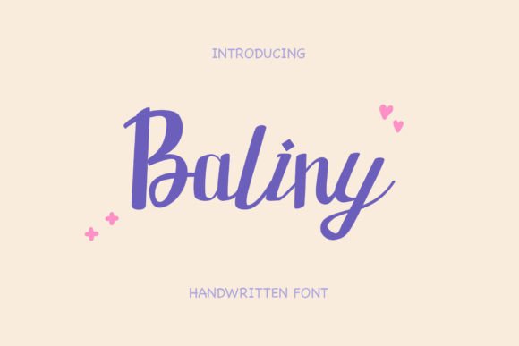 Baliny: A Playful Script Font for Creative Branding