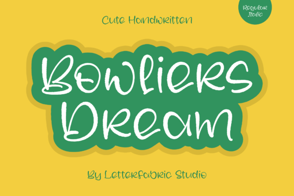 Bowliers Dream Font for Editorial Design