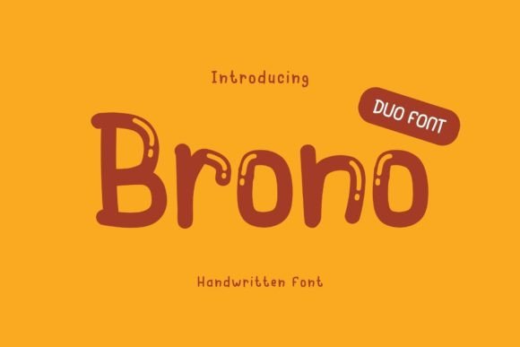 Brono: A Handwritten Font for Editorial Elegance