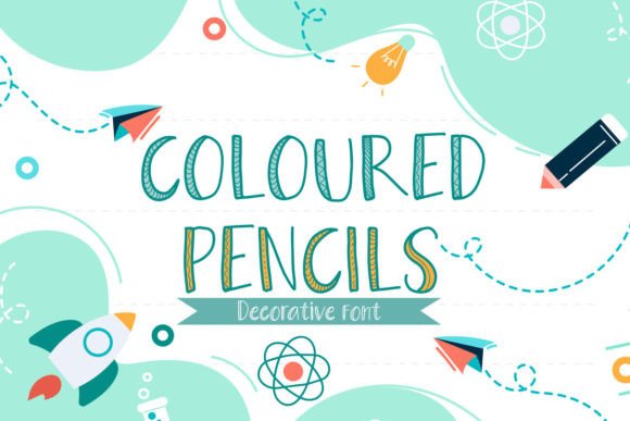 Coloured Pencils Font for Editorial Design