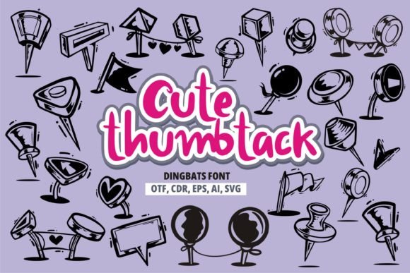 Cute Thumbtack: A Playful Display Font for Web Design