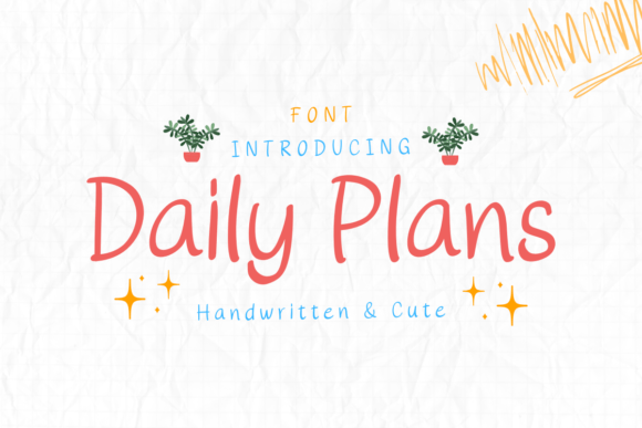 Daily Plans Font for Engaging Visual Content