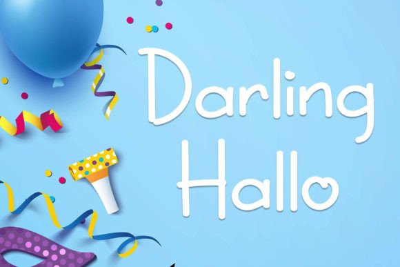 Darling Hallo: A Handwritten Font for Craft Creations