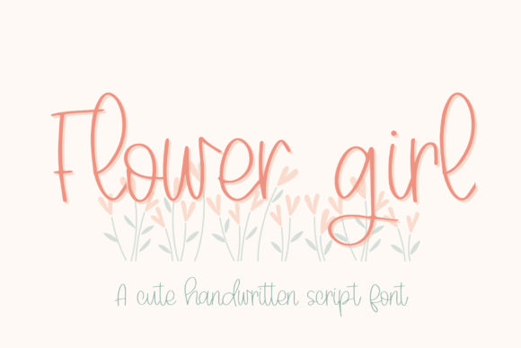 Flower Girl Font for Editorial Design and Content Creation