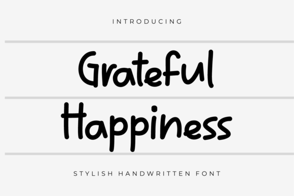 Grateful Happiness Font for Business Branding