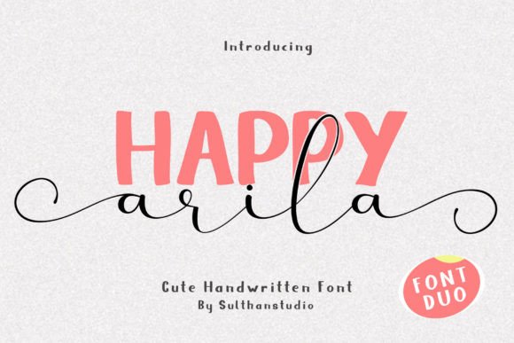 Happy Arila Duo: A Script Font for Modern Branding