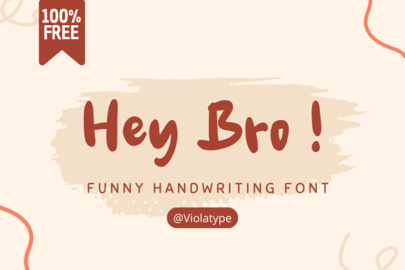 Hey Bro Handwritten Font for Creative Projects