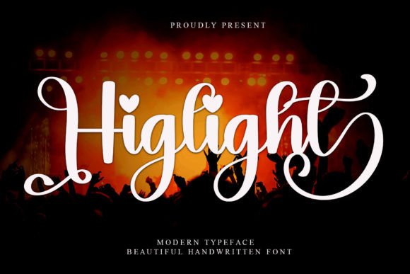 Higlight Script Font for Handmade Creations