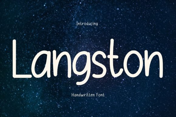 Langston: A Playful Handwritten Font for Branding Projects