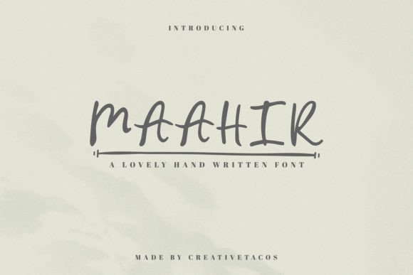 Maahir Font for Dynamic Campaign Design