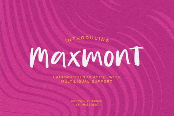 Maxmont: A Handwritten Font for Editorial Elegance