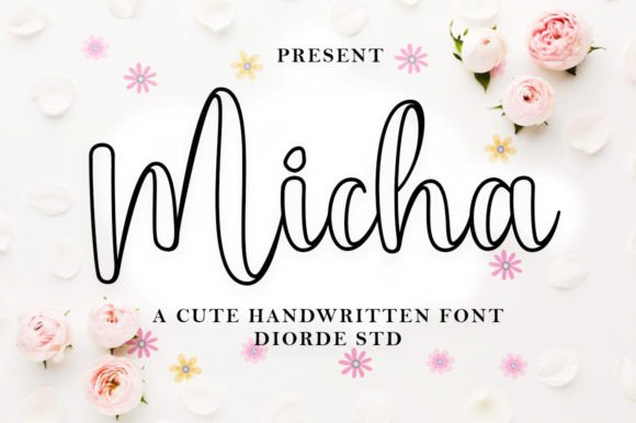 Micha Outline: A Handwritten Font for Engaging Digital Content