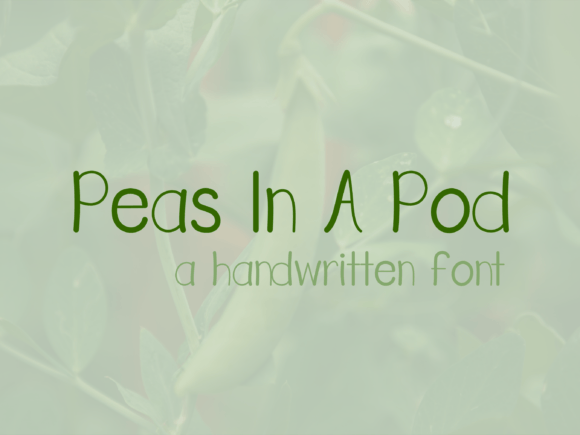 Peas in a Pod Font for Business Branding