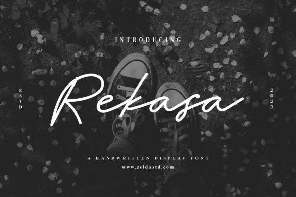Rekasa Script Font for Editorial Design and Branding
