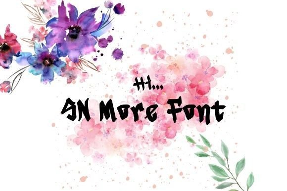 Sn More: A Handwritten Font That Elevates Branding