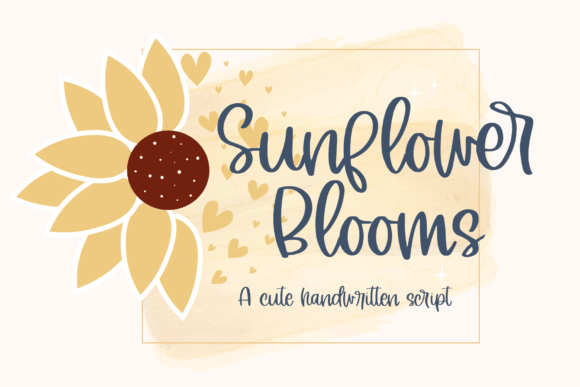 Sunflower Blooms Font for Branding Projects