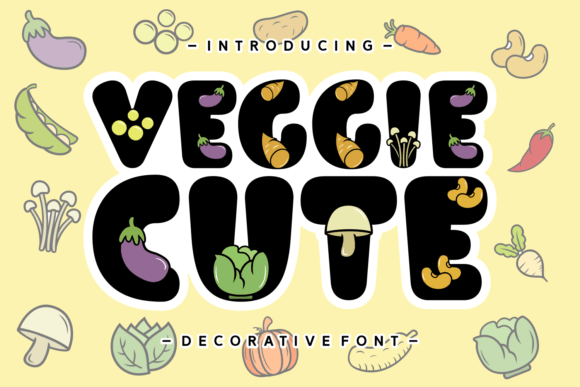 Veggie Cute: A Playful Typeface for Editorial Design