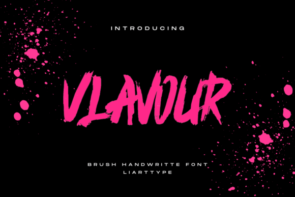 Vlavour: A Handwritten Script Font for Editorial Design