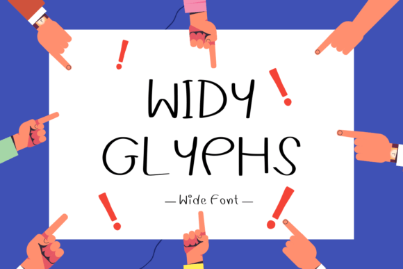 Widyglyphs: A Handwritten Font for Editorial Design
